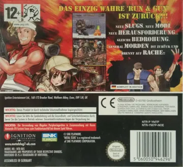 Metal Slug 7 (Japan) box cover back